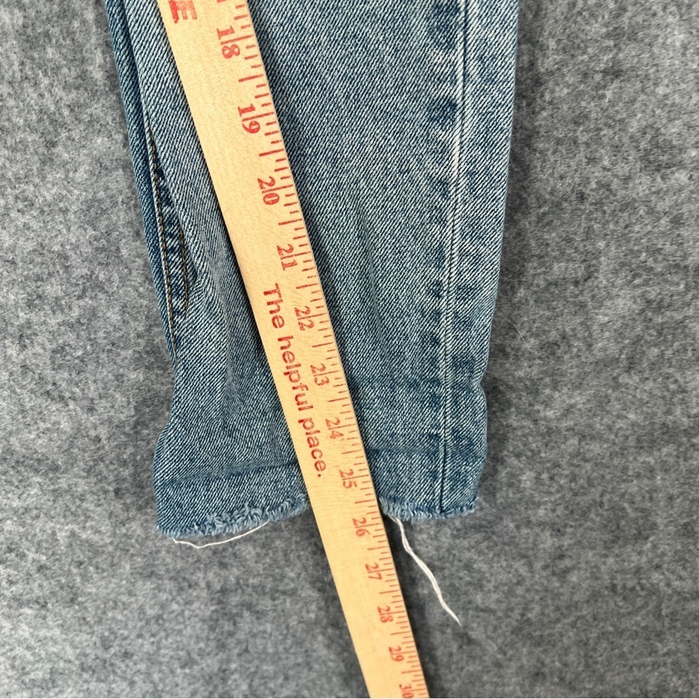 GRLFRND Karolina Denim Buttonfly Blue Jeans Distressed Destroyed Size 24 - Picture 9 of 11